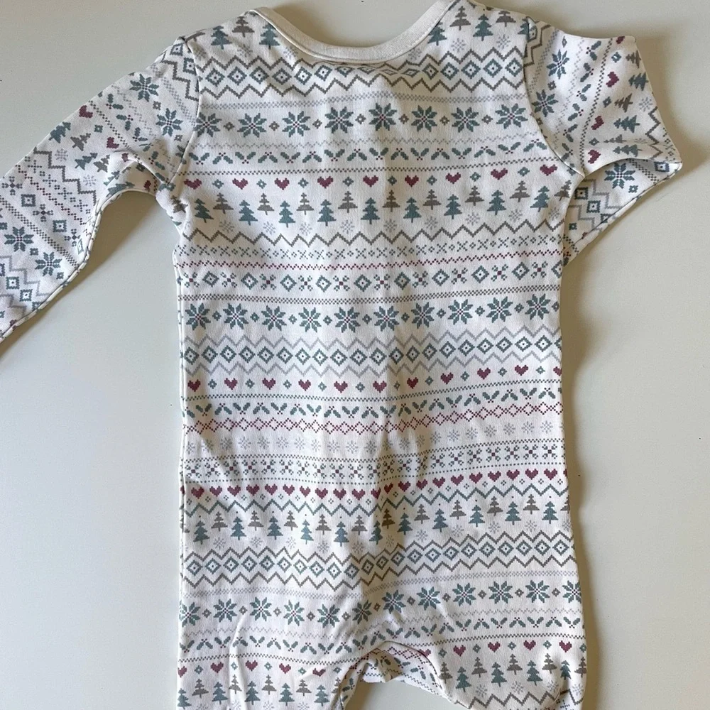 Colored Organics Holiday Fairisle Sleeper - Picture 3 of 4